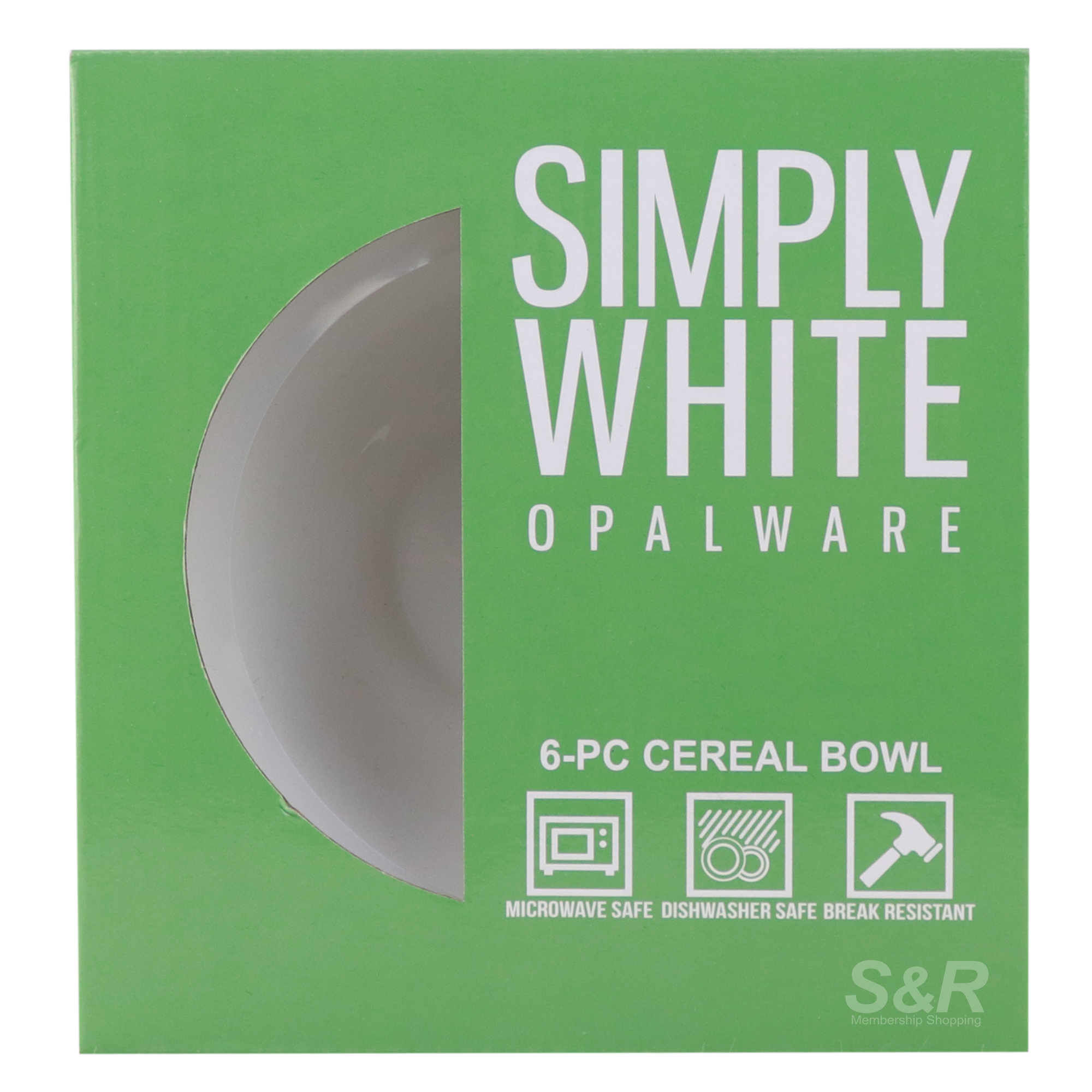 Simply White Opalware Cereal Bowl Set 6pcs